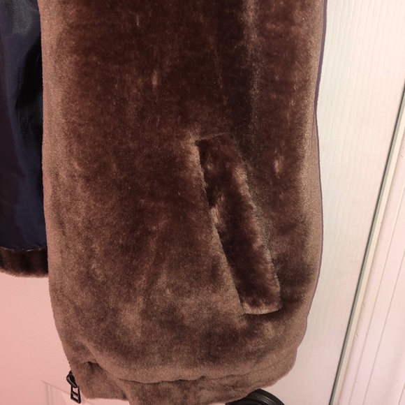 Soft Brown coat with pockets S - Picture 3 of 4